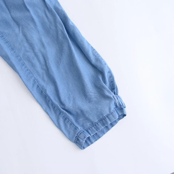 Suko Cargo Style Cotton Blue Chambray Denim Jeans - Picture 7 of 14